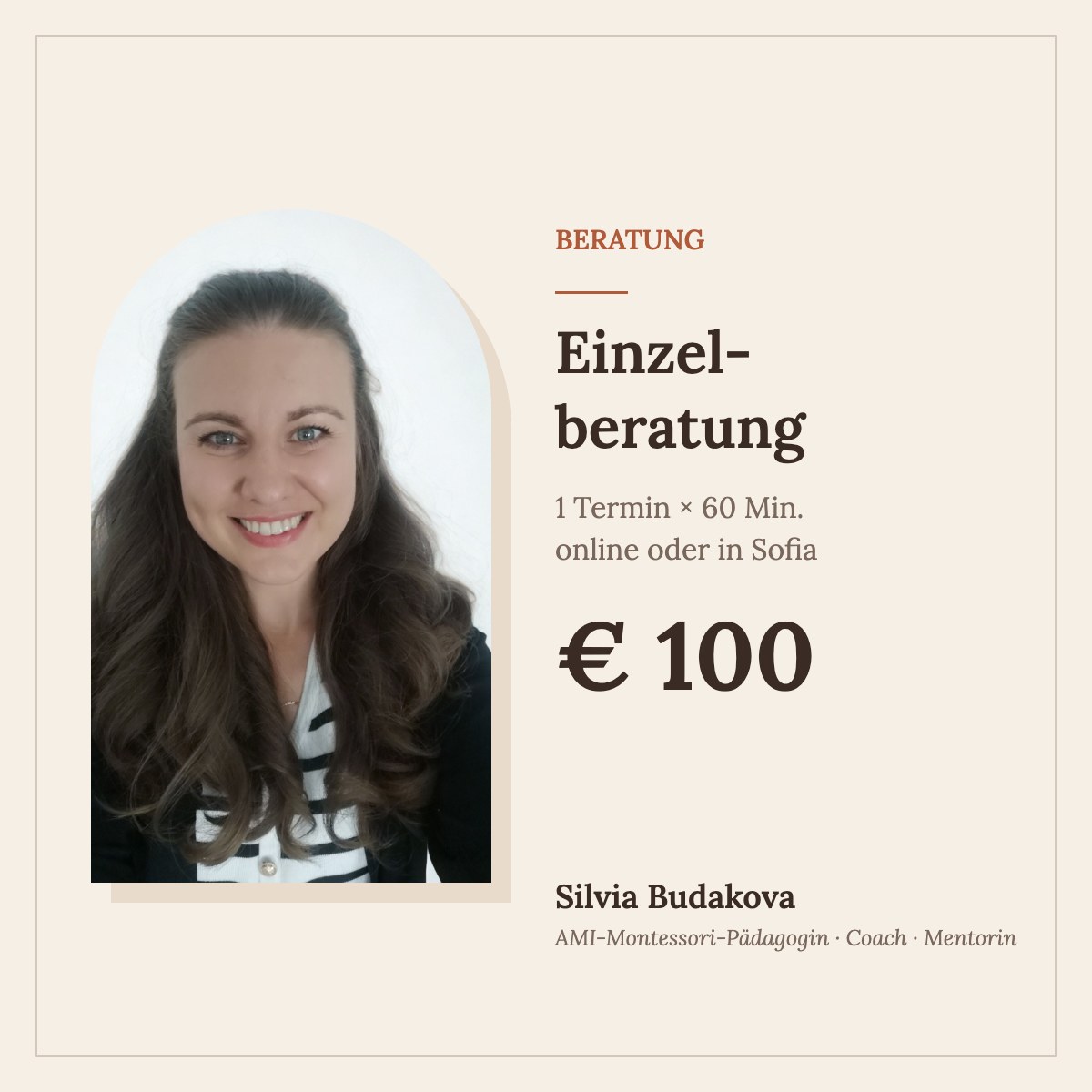 Einzelberatung – Silvia Budakova